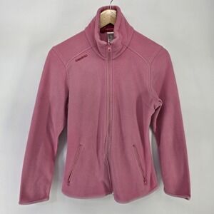 Tribord Fleece Jacket Womens S Pink Full Zip Outdoor Hiking Warm Layering Coat